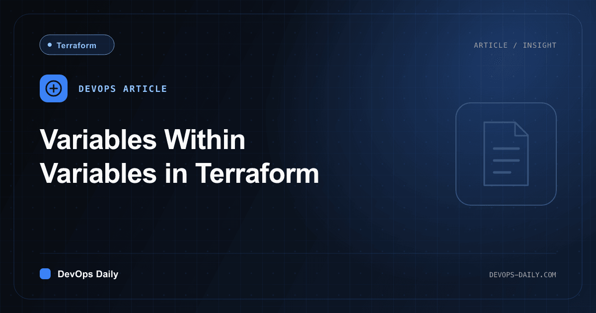 Variables Within Variables in Terraform